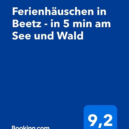 Ferienhaeuschen In Beetz - In 5 Min Am Und Wald